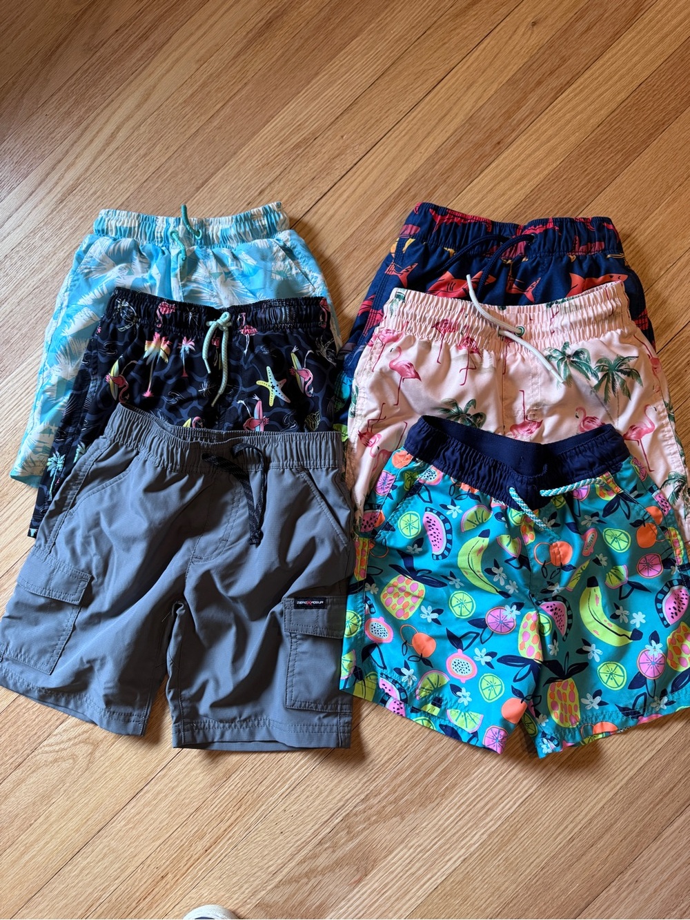 Cat & Jack/ Old Navy/ etc Kids Swim Trunks Multi-Pattern Color Pack (6/7) - Picture 2 of 4